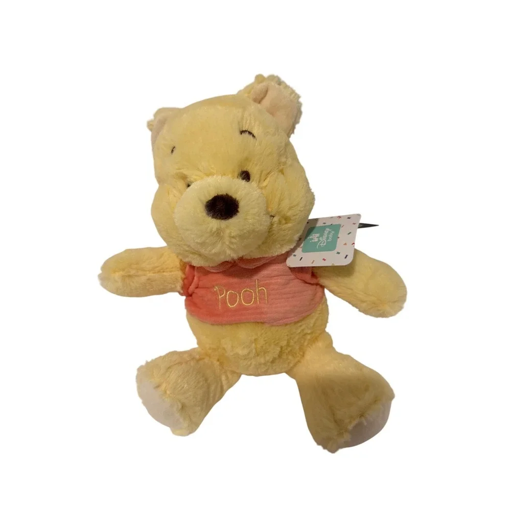 Disney‎ Baby Winnie the Pooh Osh Kosh Plush Stuffed Animal Yellow Pink Shirt NEW